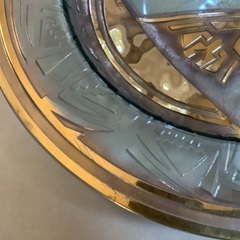 ガラス　大皿　a 検索→フローティングフラワー　ビオトープ　フルーツ皿　什器　オブジェ　コンランショップの画像