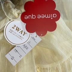 しまむら aime que ティアードチュニック LLサイズ 未使用の画像