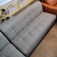 【愛品倶楽部柏店】NITORI ニトリ 左肘カウチソファ(座面下収納付き) ＋2人掛けソファ SET ※脚を外しても使用可能の画像