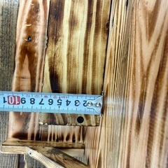 【アンティーク】DIY 焼き板処理　小物置き棚の画像