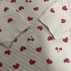 【80】ユニクロ パジャマ 上下セット 女の子 さくらんぼの画像