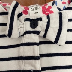 【80】リボン付き カーディガン アウター 女の子 冬服の画像