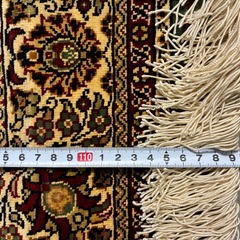 未使用/保管品/ラグマット/絨毯/ペルシャ/インテリア/シルクの画像