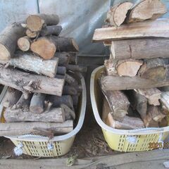 1かごどれでも700円、限定6カゴ超山盛り薪、３０ｋｇ前後、乾燥薪、薪ストーブ、キャンプなどの画像
