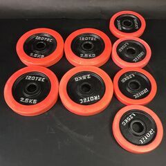 iROTEC 可変式ダンベル セット 5kg/2.5kg/1.25kg 4枚 筋トレ フィットネス トレーニング 25k菊TKの画像