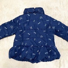 motherways マザウェイズ 中綿アウター コート ジャケット 女の子 ネイビー リボン柄  90cmの画像