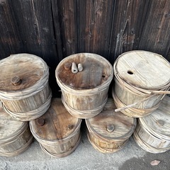 昭和レトロ　アンティーク　醤油樽　オブジェの画像