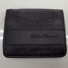 本物 Salvatore Ferragamo コインケース ガンチーニ 66 8732 レザー ブラウン系 小銭入れ フェラガモ 札幌市手稲区の画像
