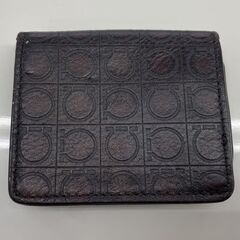 本物 Salvatore Ferragamo コインケース ガンチーニ 66 8732 レザー ブラウン系 小銭入れ フェラガモ 札幌市手稲区の画像