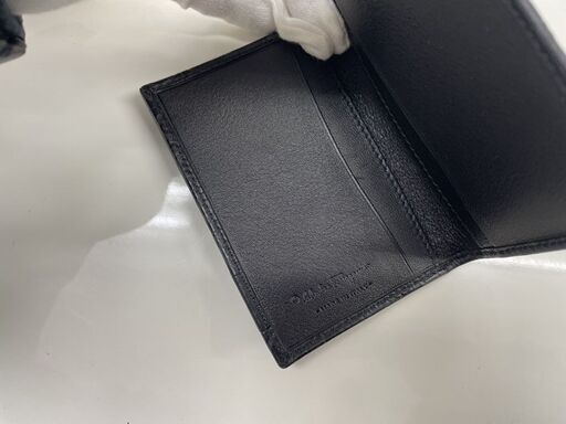 本物 Salvatore Ferragamo カードケース ガンチーニ 66 8737 レザー ブラック カード入れ 名刺入れ フェラガモ 札幌市手稲区