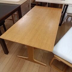 ★リユースのサカイつくば店★TK7381 無印良品 ダイニングテーブルセット4人用 ナチュラル H60×D65×W131 クリーニング済みの画像