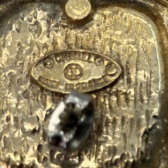 CHANEL シャネル ココマーク スクエア ピアス　2.7×2.7ｃｍ　 ゴールド×ブラック ヴィンテージの画像