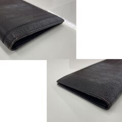 本物 Salvatore Ferragamo 長財布 コインケース付き カード入れ ガンチーニ 66 8744 レザー ブラウン系 フェラガモ 札幌市手稲区の画像