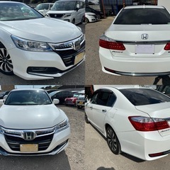 【車検2年付き‼️】1年間保証付！ポッキリ価格！！下取り大歓迎🙆‍♂️アコードハイブリッドホワイト！ローン＆カード決済⭕️の画像