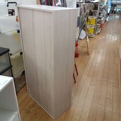 ★リユースのサカイつくば店★TK7384  収納棚 ホワイト H125×D30×W62 クリーニング済みの画像