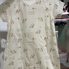 【新品未使用】PEANUTS スヌーピー ロンパース 50-60cmの画像