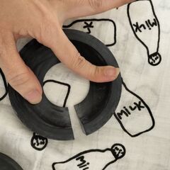 キャスターストッパー ストップ 10センチの画像