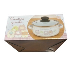 おうちでクマカフェ ふた付きホーロー両手鍋の画像