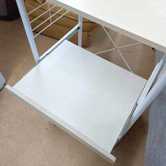 ニトリ レンジラック バリオ 60 ホワイト キッチンの画像