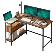 パソコンデスクと椅子のセットの画像