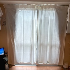 11/29朝お渡し限定❤️無印良品❤️カーテン4枚❤️遮光カーテン❤️レースカーテン❤️長さ178cmの画像