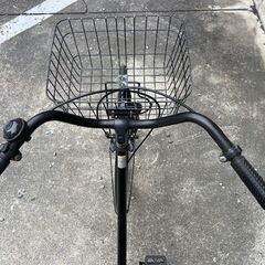 美車！ママチャリ　黒　LEDライトつき　２６インチ　鹿児島市の画像