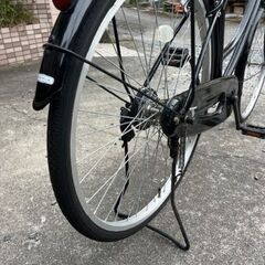 美車！ママチャリ　黒　LEDライトつき　２６インチ　鹿児島市の画像