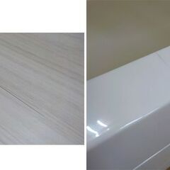 ウッドトップチェスト 3段 Fits 幅75×高65㎝ 引出しロック付き ホワイト プラチェスト たんす フィッツ　西岡店の画像