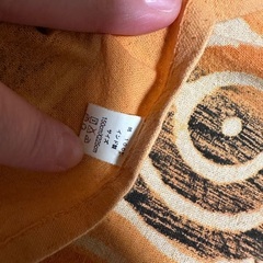 オレンジ 円形模様 マルチカバーの画像