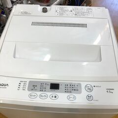 ２０１４年製　AQUA アクア 簡易乾燥機能付き洗濯機(4.5kg) ホワイト AQW-S452の画像