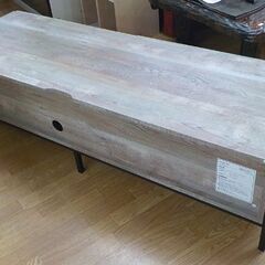 LOWYA テレビボード ヴィンテージ オーク系 幅137.5㎝ インダストリアル 木目調 グレー系 ローボード　西岡店の画像