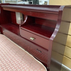 【ジモティー割引で最大15％OFF⭐️】　フランスベッド　（マットレス付き）ピンクの画像