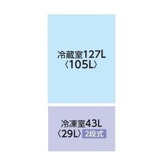 [170L][一人暮らし向け][右開き]東芝 冷凍冷蔵庫 GR-V17BS セミマットブラックの画像