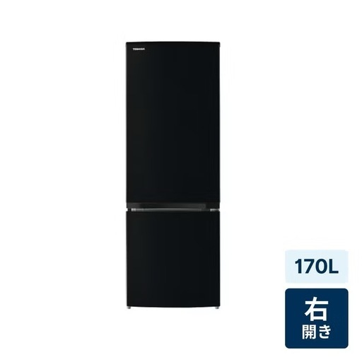 東芝 冷凍冷蔵庫 GR-V17BS セミマットブラック