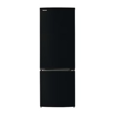 [170L][一人暮らし向け][右開き]東芝 冷凍冷蔵庫 GR-V17BS セミマットブラックの画像