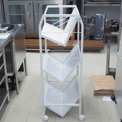 ファイルラック　ホワイト　リユース品　価格　6,600円の画像