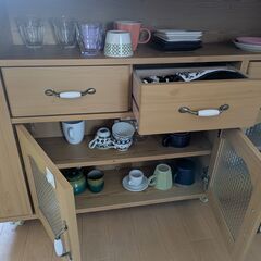 ニッセン製 キッチンカウンター / 収納棚の画像