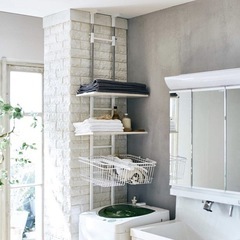 【お取引先決定済み】ランドリーラック　洗濯機ラック　突っ張り式の画像