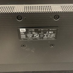 【中古】40インチテレビ　TCL ネット動画内蔵　2021年製【1119IK】の画像