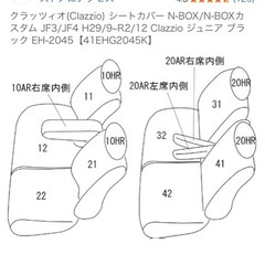 N-BOX JF3 シートカバーの画像