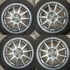 【バリ溝】165/65R15 アイスガード6＋アルミホイール｜状態良好｜タフト等にの画像