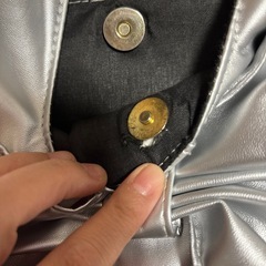 ビッグリボン ショルダー シルバーの画像