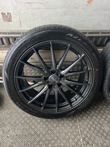 ウェッズ VELVA ヴェルヴァ 19インチ ファルケン 夏タイヤ付き ホイール 235/45zr19 3か月使用 ヴェルファイヤ