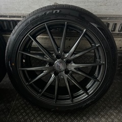 ウェッズ VELVA ヴェルヴァ 19インチ ファルケン 夏タイヤ付き ホイール 235/45zr19 3か月使用 ヴェルファイヤの画像