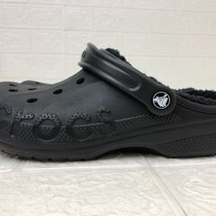 CROCS クロックス バヤ ラインド クロッグ ブラック 25.0cmの画像