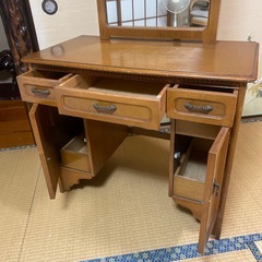 ドレッサー　鏡台　木製　昭和レトロ　鏡部分取り外し可能　　の画像