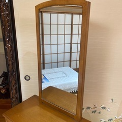 ドレッサー　鏡台　木製　昭和レトロ　鏡部分取り外し可能　　の画像