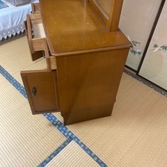 ドレッサー　鏡台　木製　昭和レトロ　鏡部分取り外し可能　　の画像