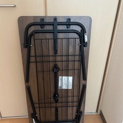 ニトリ　ニトリ 折りたたみテーブル(ミドルブラウン)の画像