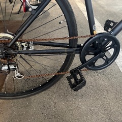 お引き取り確定しました⭐︎マットブラックカラーの自転車　現地引き取りの画像